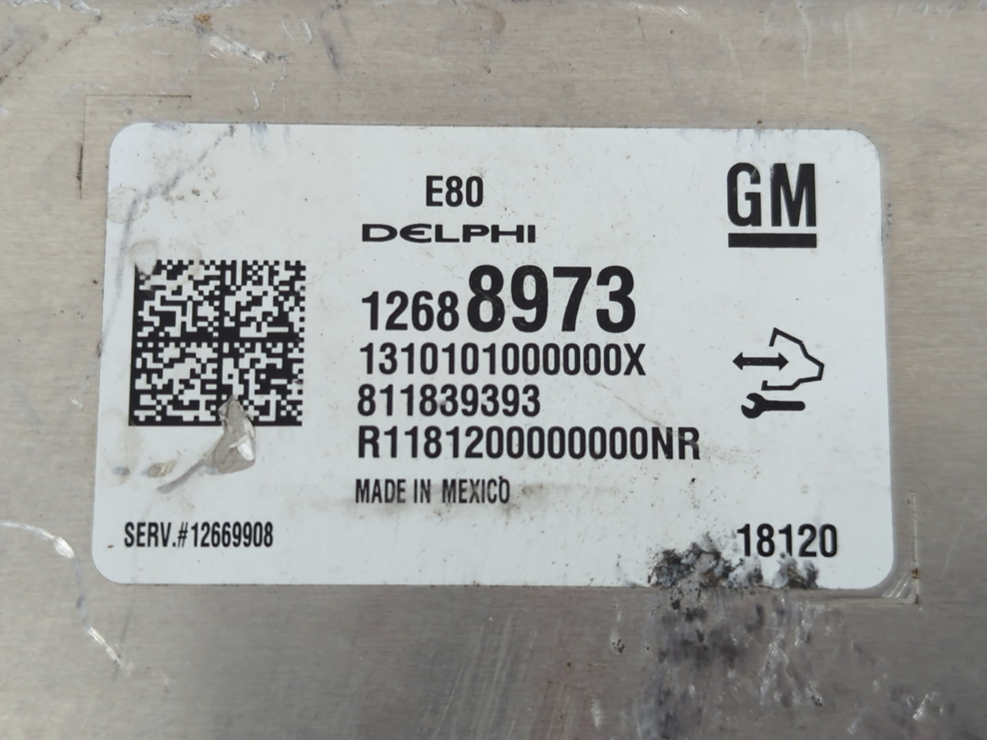 2018-2020 Chevrolet Equinox PCM Engine Control Computer ECU ECM PCU OEM P/N:12688973 Fits Fits 2017 2018 2019 2020 2021 2022
