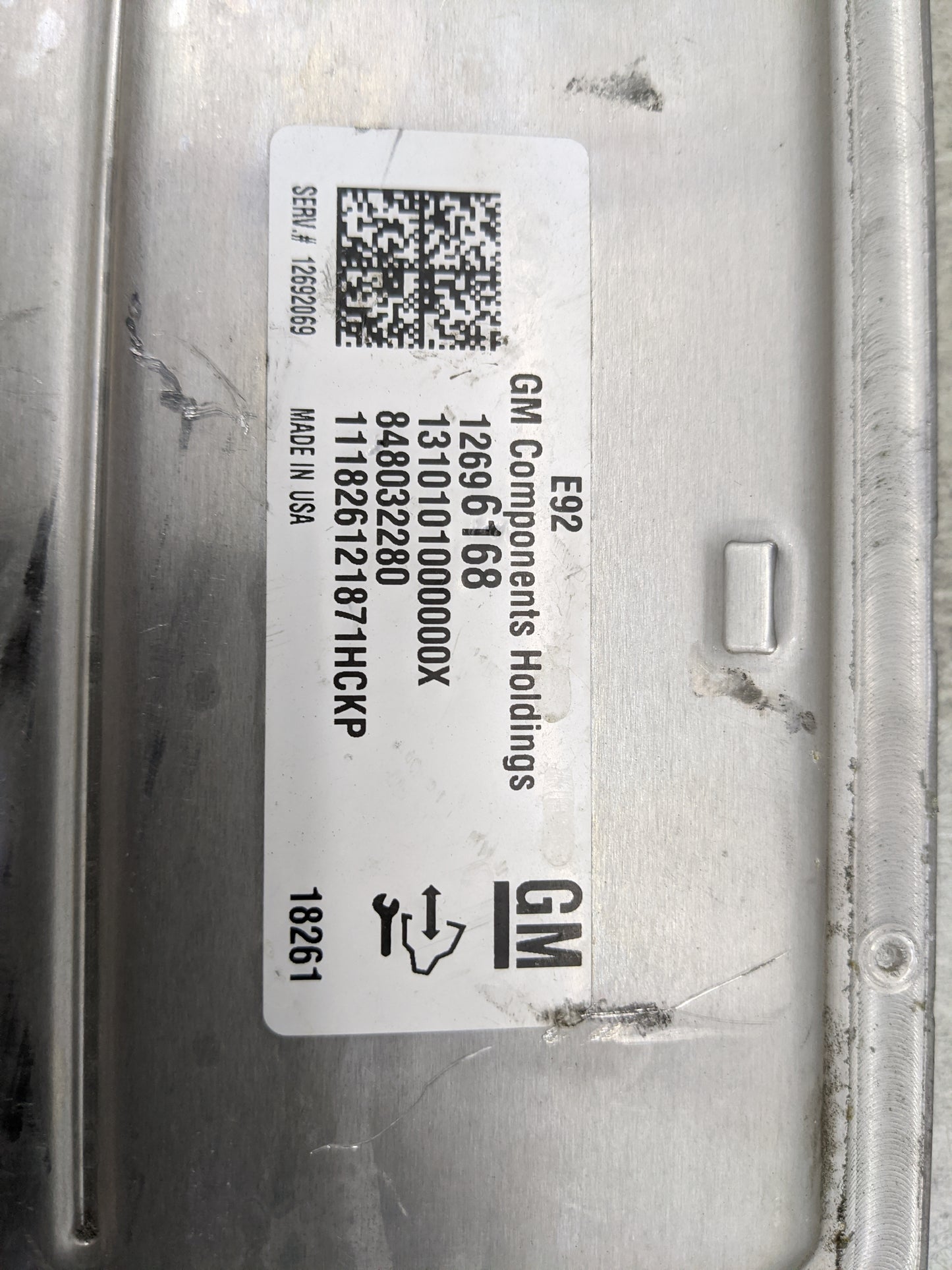 2018 Chevrolet Express 2500 PCM Engine Control Computer ECU ECM PCU OEM P/N:12696168 848032280, 12692069 Fits Fits 2019 OEM 