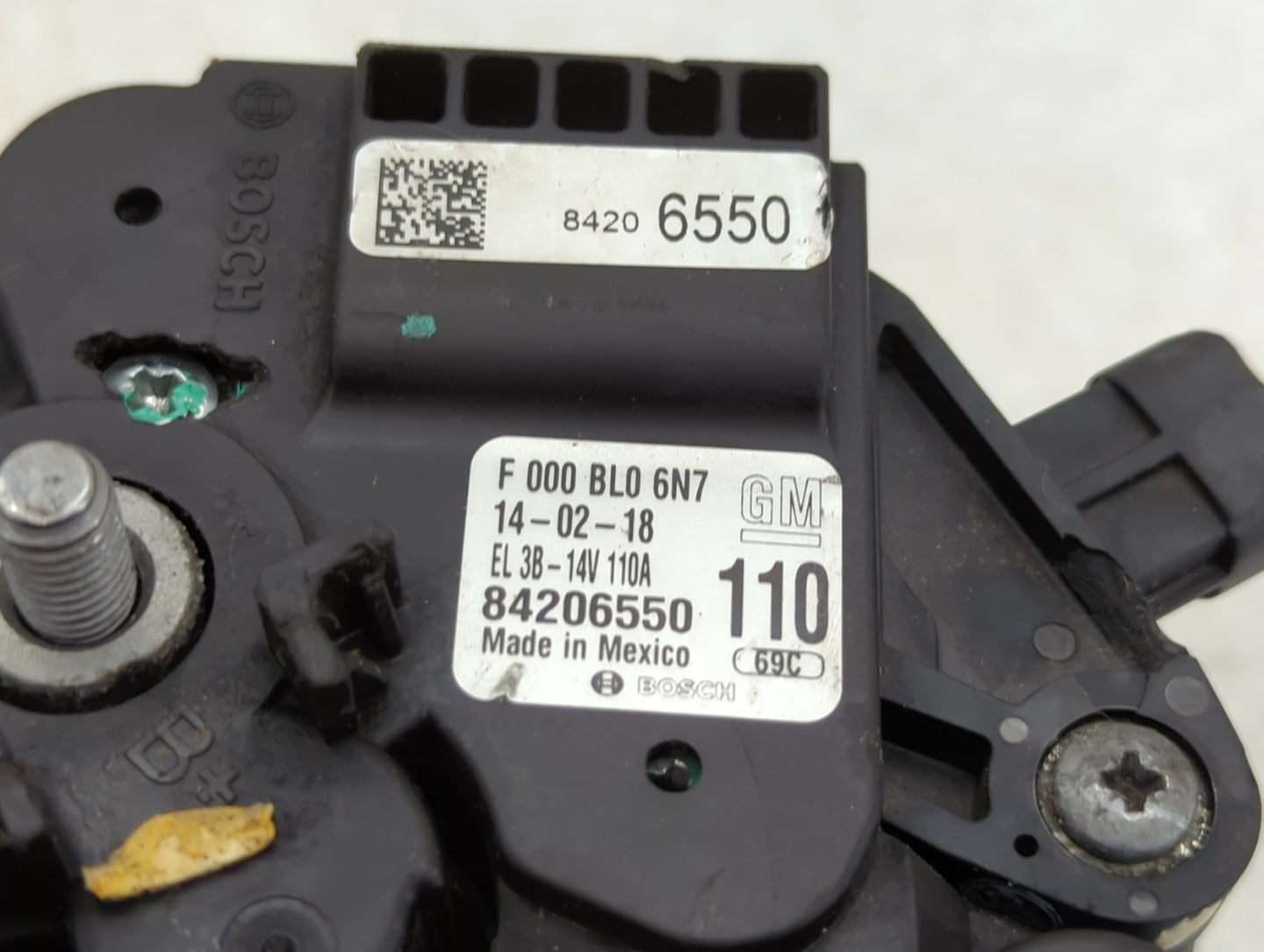 2017-2021 Chevrolet Express 2500 Alternator Replacement Generator Charging Assembly Engine OEM P/N:84206550 F 000 BL0 6N7 Fi