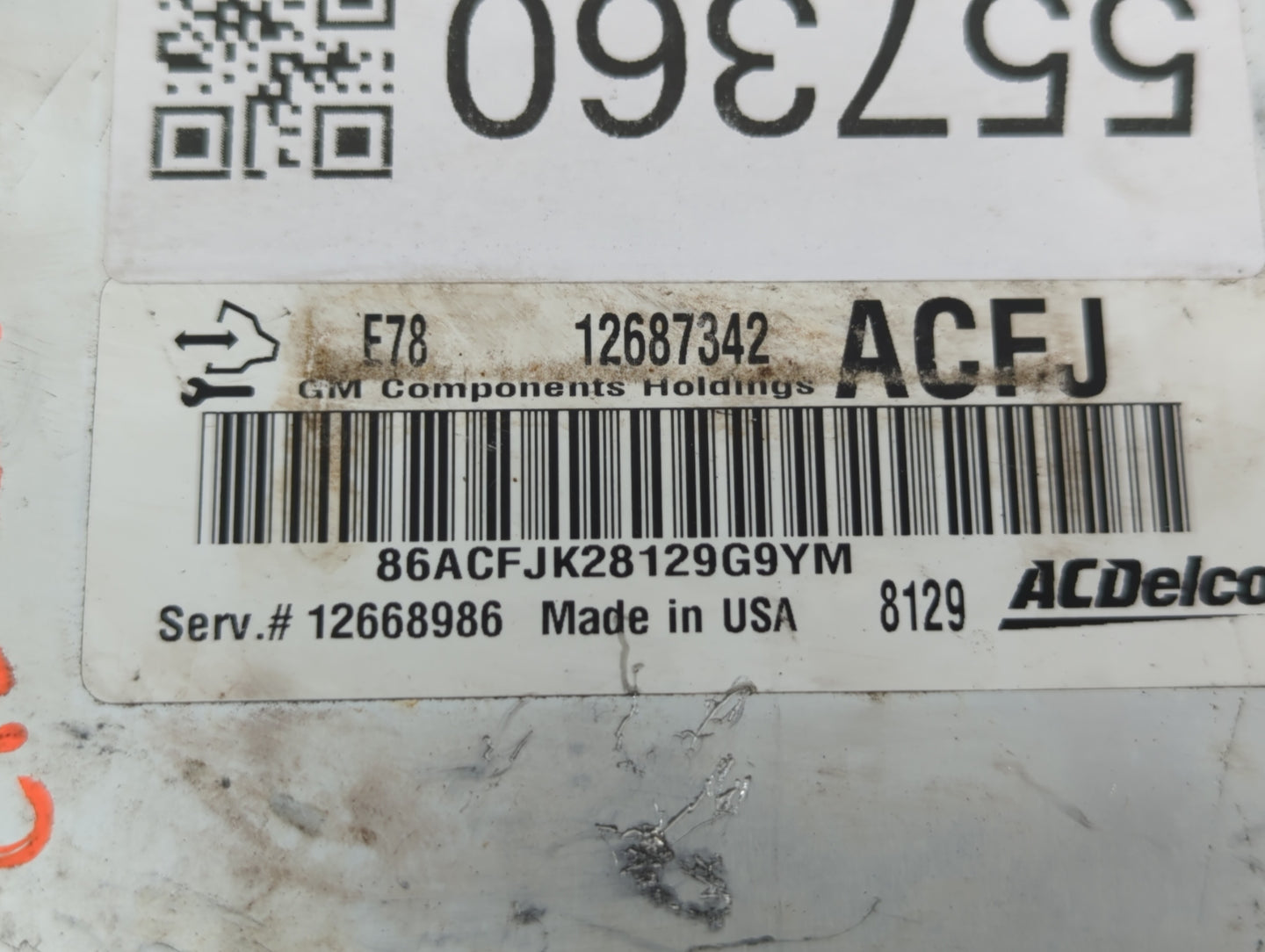 2017-2020 Chevrolet Express 3500 PCM Engine Control Computer ECU ECM PCU OEM P/N:12687342 Fits Fits 2017 2018 2019 2020 2021