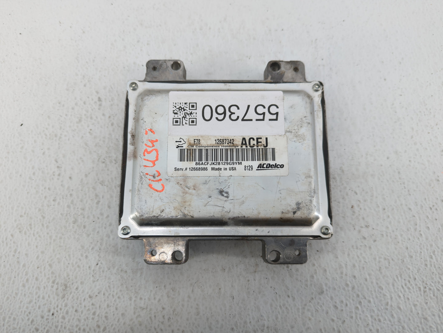 2017-2020 Chevrolet Express 3500 PCM Engine Control Computer ECU ECM PCU OEM P/N:12687342 Fits Fits 2017 2018 2019 2020 2021