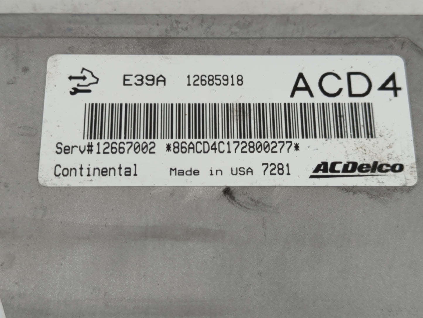 2017-2020 Chevrolet Impala PCM Engine Control Computer ECU ECM PCU OEM P/N:12685918 Fits Fits 2017 2018 2019 2020 OEM Used A