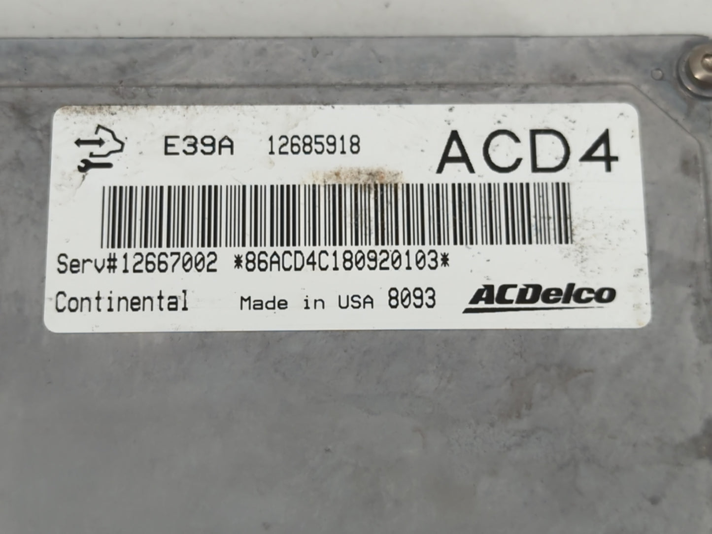 2017-2020 Chevrolet Impala PCM Engine Control Computer ECU ECM PCU OEM P/N:12685918 Fits Fits 2017 2018 2019 2020 OEM Used A
