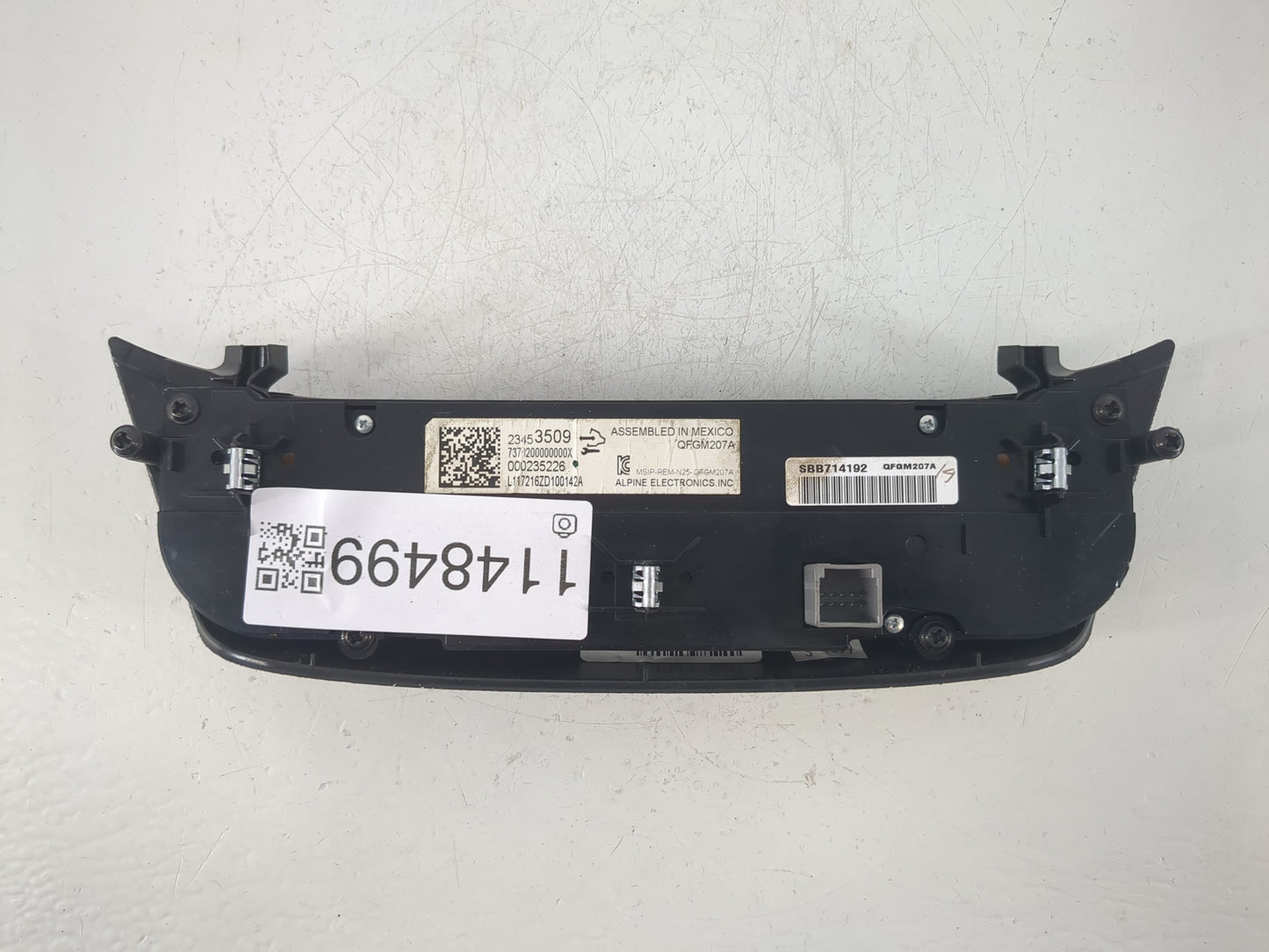 2014-2020 Chevrolet Impala Climate Control Module Temperature AC/Heater Replacement P/N:23453509 Fits OEM Used Auto Parts - 