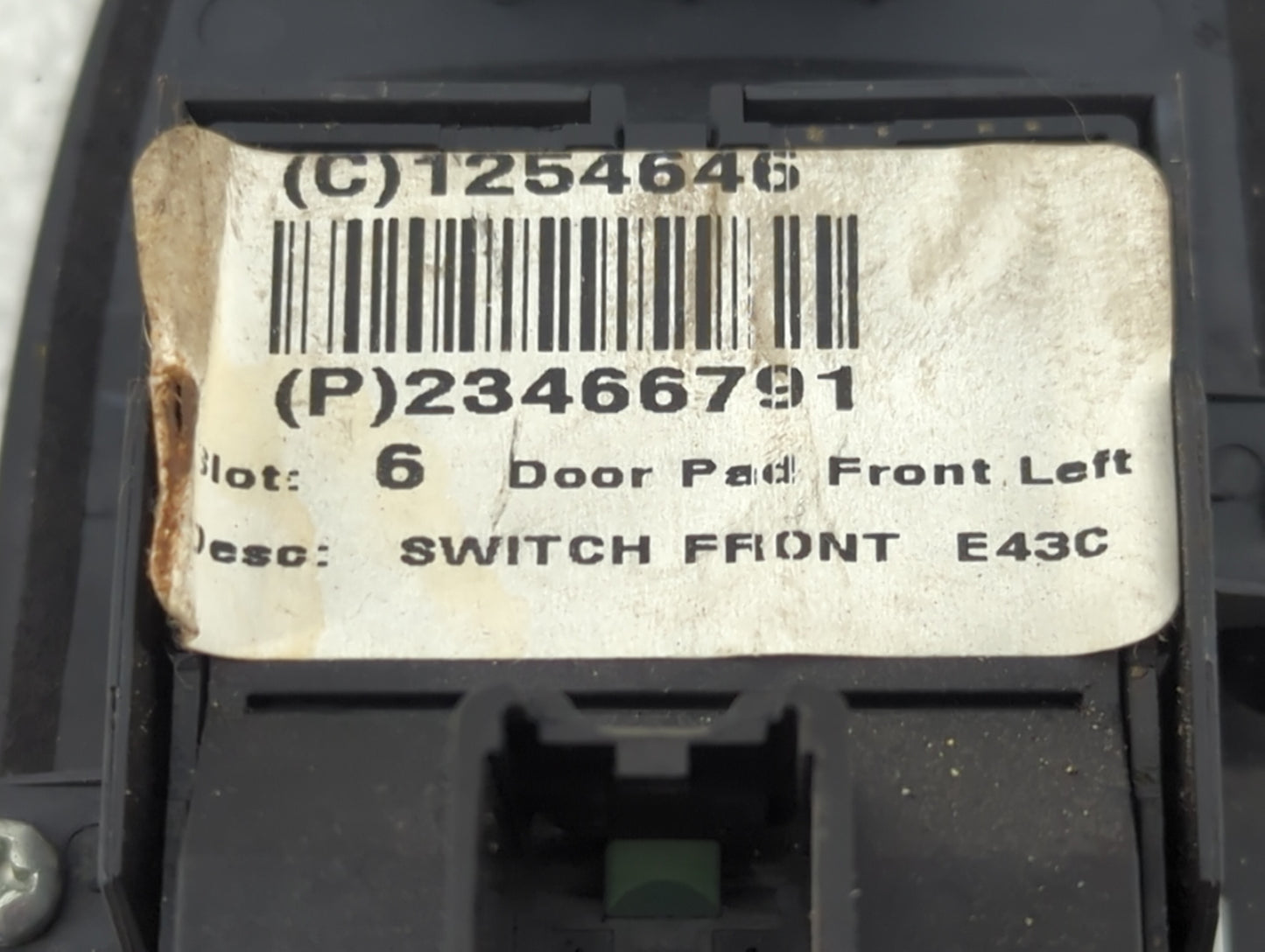 2014-2020 Chevrolet Impala Master Power Window Switch Replacement Driver Side Left P/N:23466791 Fits OEM Used Auto Parts - O