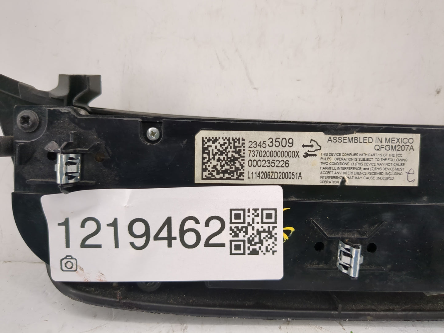 2014-2020 Chevrolet Impala Climate Control Module Temperature AC/Heater Replacement P/N:23453509 Fits OEM Used Auto Parts - 
