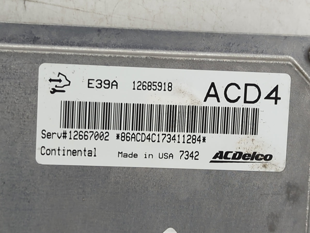 2017-2020 Chevrolet Impala PCM Engine Control Computer ECU ECM PCU OEM P/N:12685918 12667002 Fits 2017 2018 2019 2020 OEM Us