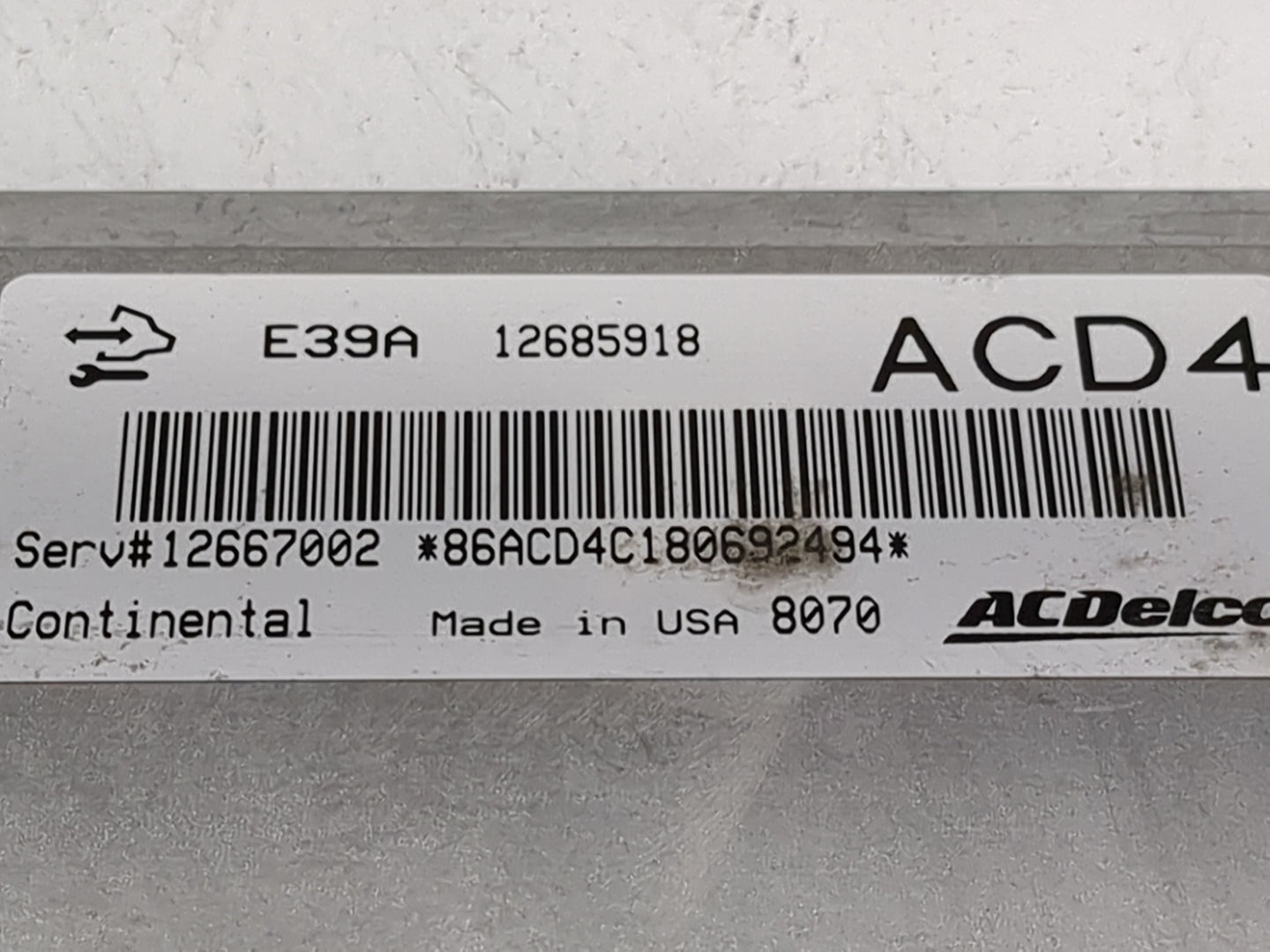 2017-2020 Chevrolet Impala PCM Engine Control Computer ECU ECM PCU OEM P/N:12685918 12667002 Fits Fits 2017 2018 2019 2020 O