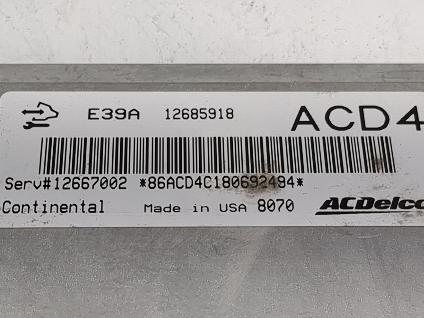 2017-2020 Chevrolet Impala PCM Engine Control Computer ECU ECM PCU OEM P/N:12685918 12667002 Fits Fits 2017 2018 2019 2020 O