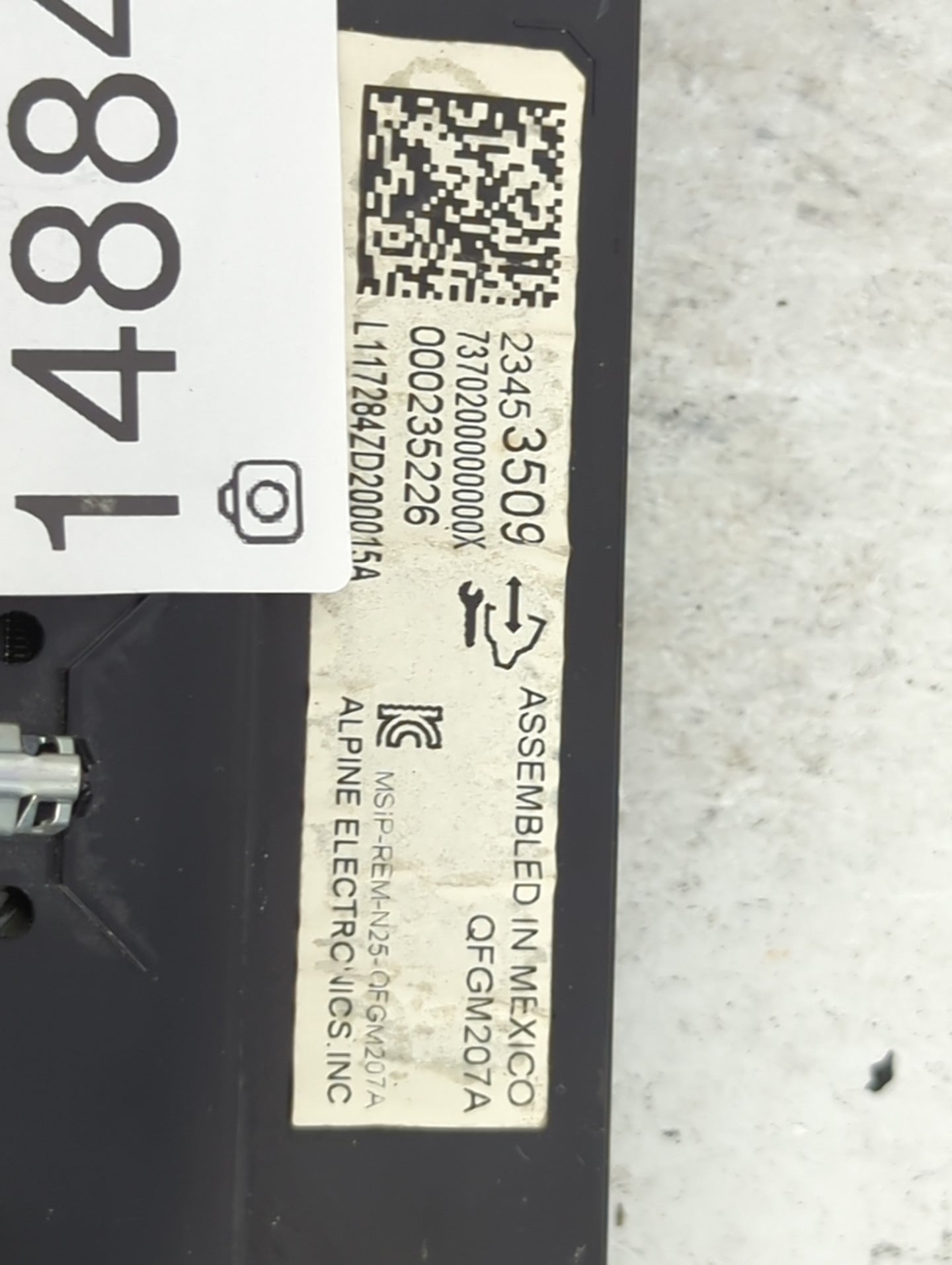 2014-2020 Chevrolet Impala Climate Control Module Temperature AC/Heater Replacement P/N:23453509 QFGM207A Fits OEM Used Auto