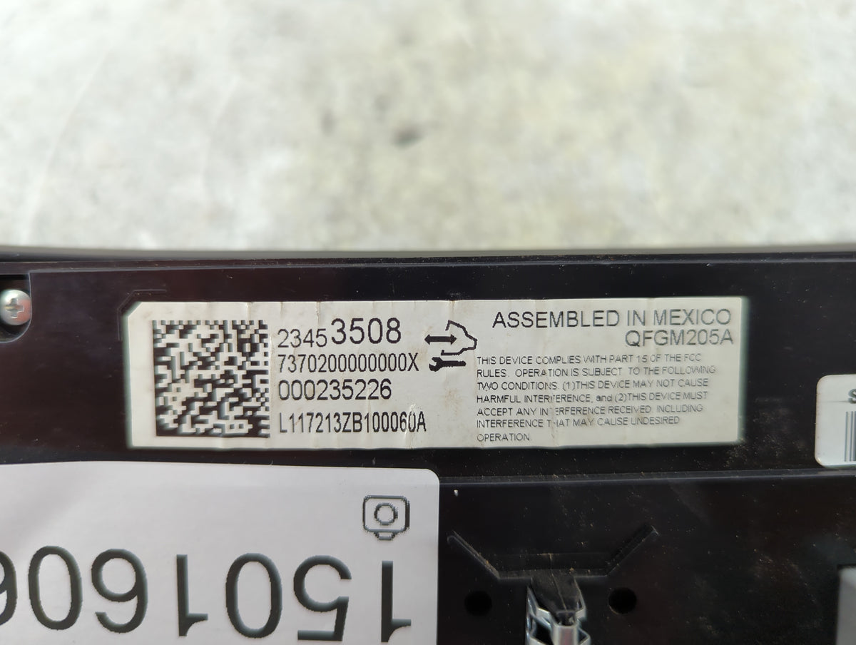 2014-2020 Chevrolet Impala Climate Control Module Temperature AC/Heater Replacement P/N:23453508 QFGM205A Fits OEM Used Auto