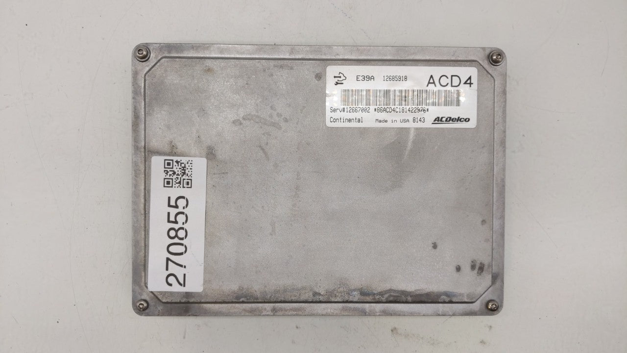 2017-2019 Chevrolet Impala PCM Engine Control Computer ECU ECM PCU OEM P/N:12666068 12667002, 12666070 Fits Fits 2017 2018 2