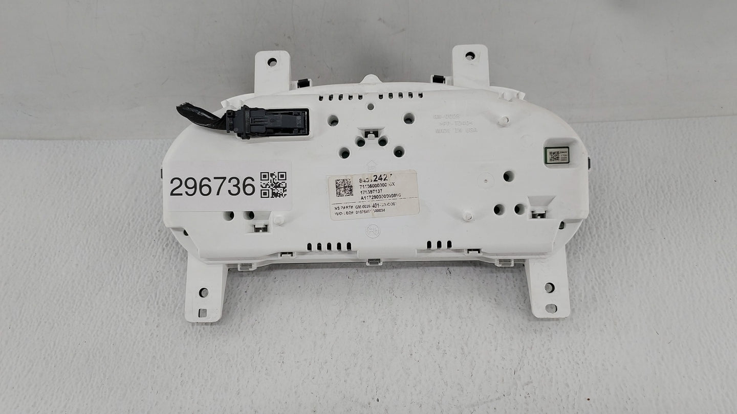 2017-2019 Chevrolet Impala Instrument Cluster Speedometer Gauges P/N:84142077 84332427 Fits Fits 2017 2018 2019 OEM Used Aut