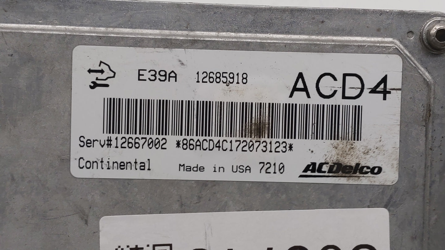 2017-2019 Chevrolet Impala PCM Engine Control Computer ECU ECM PCU OEM P/N:12666068 12667002, 12666070 Fits Fits 2017 2018 2