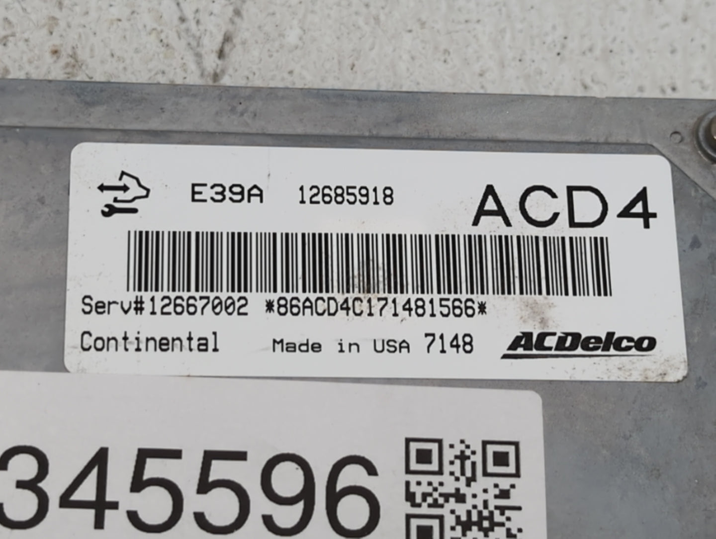 2017-2019 Chevrolet Impala PCM Engine Control Computer ECU ECM PCU OEM P/N:12685918 12667002, 12698026 Fits Fits 2017 2018 2