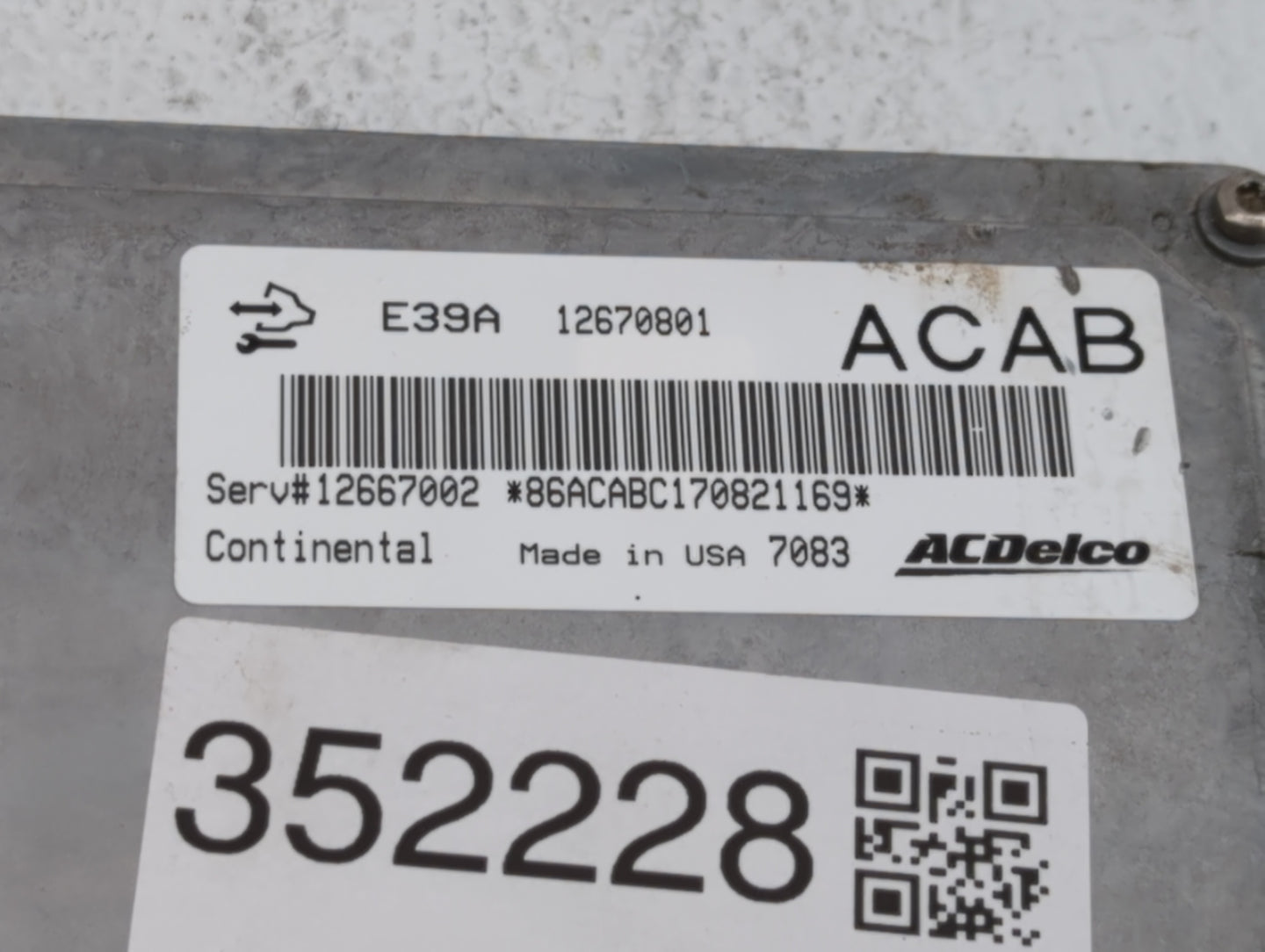2017-2020 Chevrolet Impala PCM Engine Control Computer ECU ECM PCU OEM P/N:12685918 12667002 Fits Fits 2017 2018 2019 2020 O