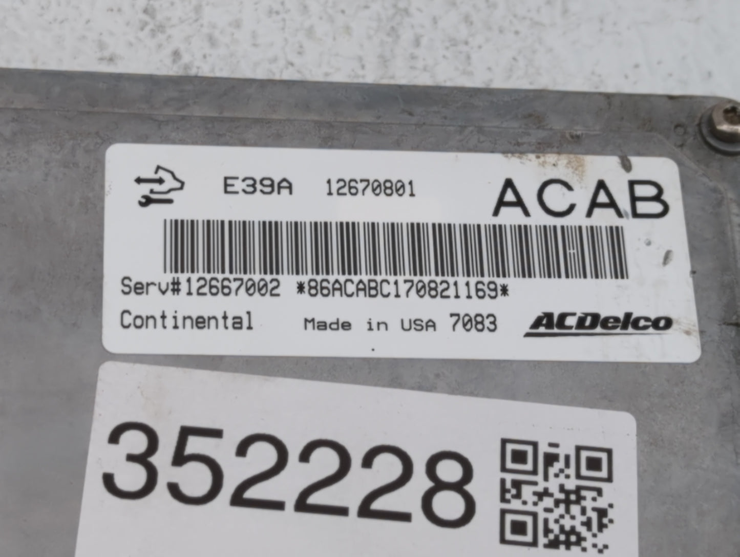 2017-2020 Chevrolet Impala PCM Engine Control Computer ECU ECM PCU OEM P/N:12685918 12667002 Fits Fits 2017 2018 2019 2020 O