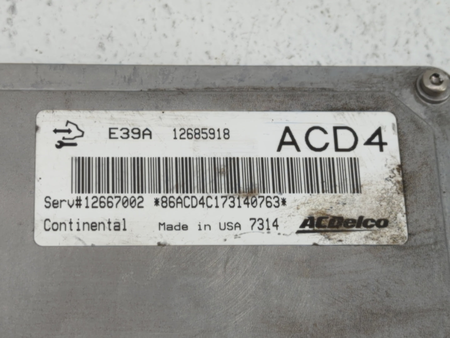 2017-2019 Chevrolet Impala PCM Engine Control Computer ECU ECM PCU OEM P/N:12685918 12667002, 12698026 Fits Fits 2017 2018 2