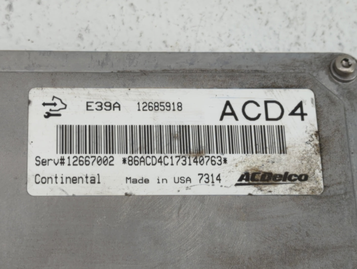 2017-2019 Chevrolet Impala PCM Engine Control Computer ECU ECM PCU OEM P/N:12685918 12667002, 12698026 Fits Fits 2017 2018 2