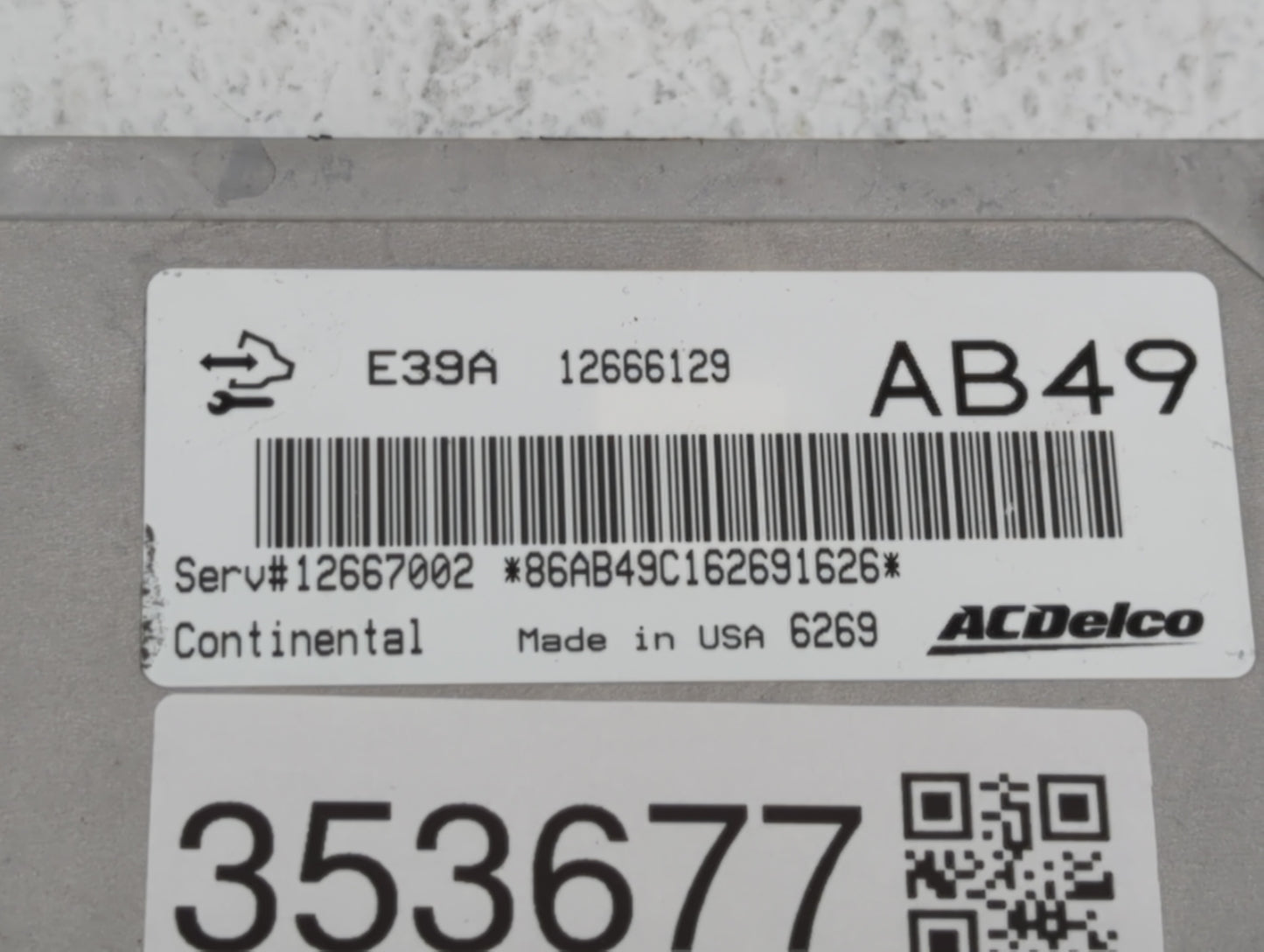 2017-2019 Chevrolet Impala PCM Engine Control Computer ECU ECM PCU OEM P/N:12685918 12667002, 12698026 Fits Fits 2017 2018 2