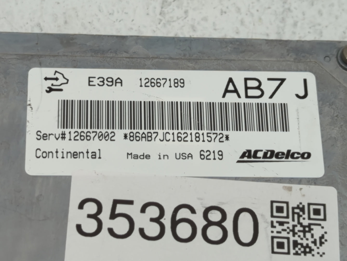 2017-2019 Chevrolet Impala PCM Engine Control Computer ECU ECM PCU OEM P/N:12685918 12667002, 12698026 Fits Fits 2017 2018 2