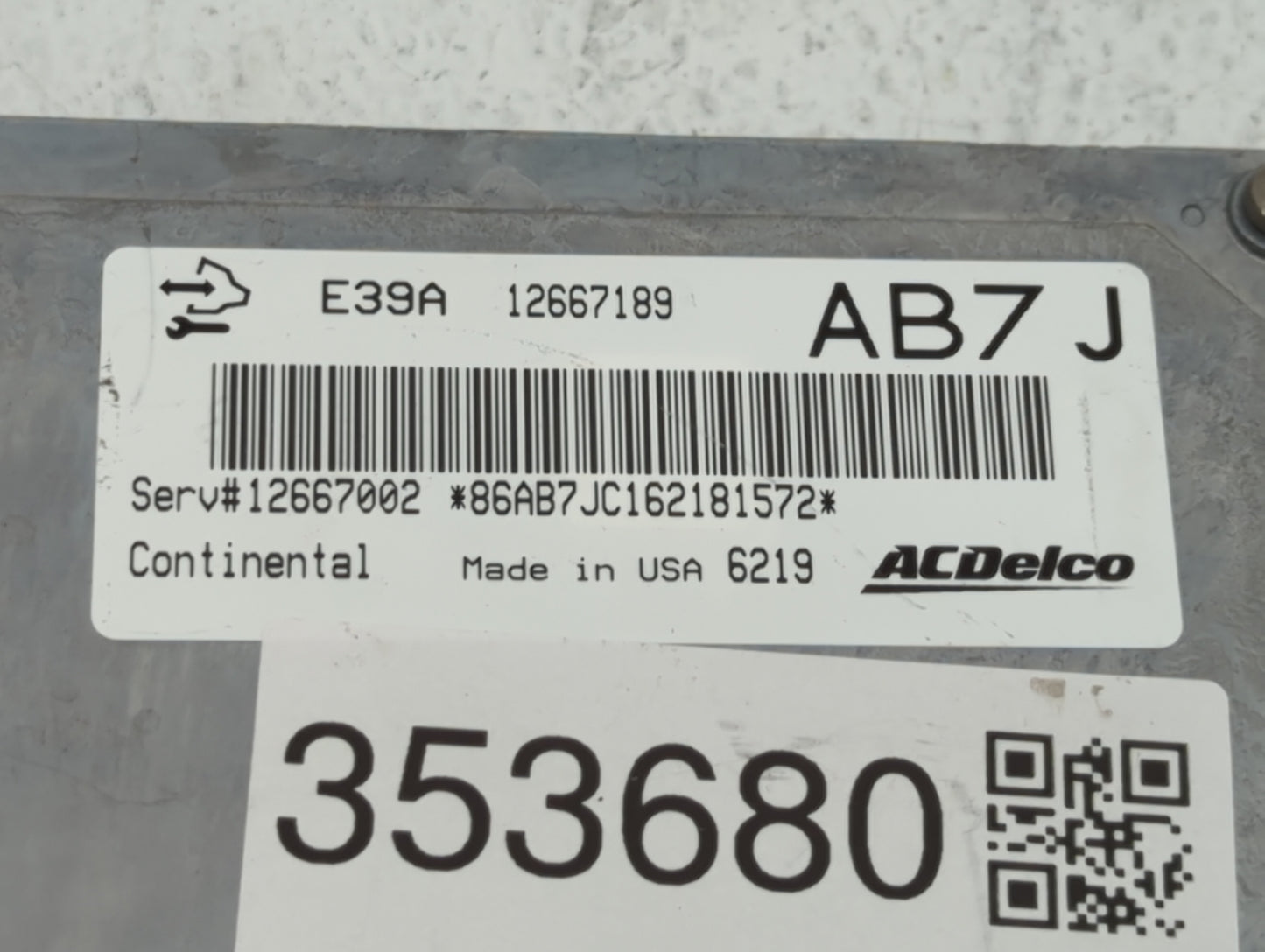 2017-2019 Chevrolet Impala PCM Engine Control Computer ECU ECM PCU OEM P/N:12685918 12667002, 12698026 Fits Fits 2017 2018 2