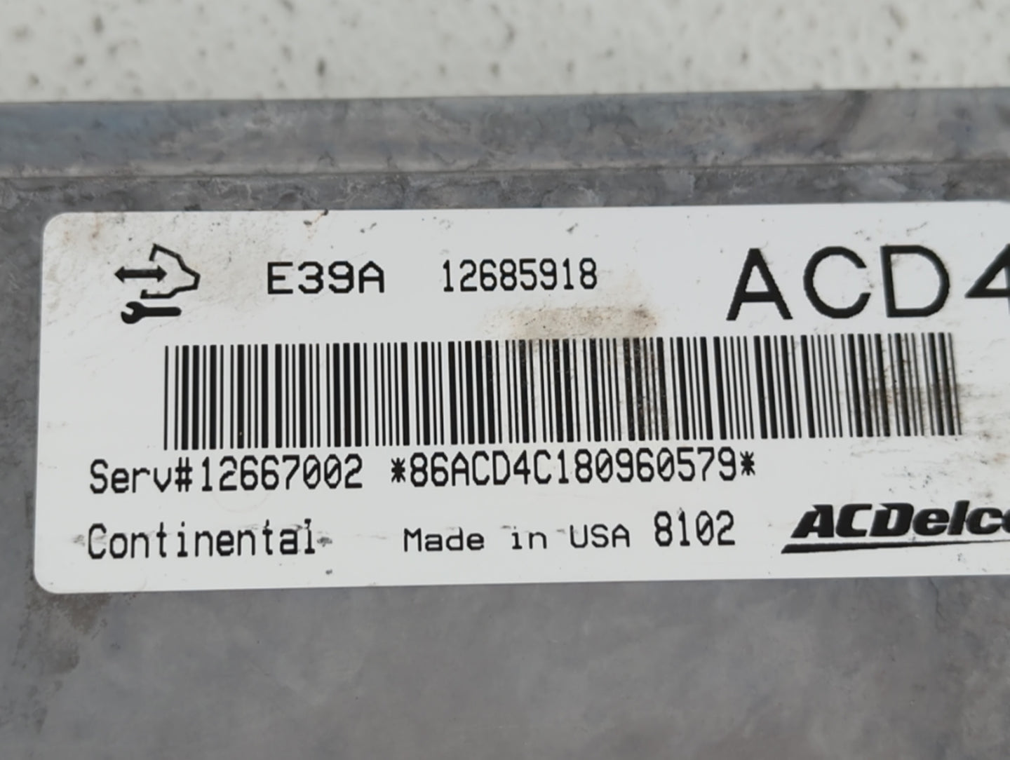 2017-2020 Chevrolet Impala PCM Engine Control Computer ECU ECM PCU OEM P/N:12667002 12685918 Fits Fits 2017 2018 2019 2020 O
