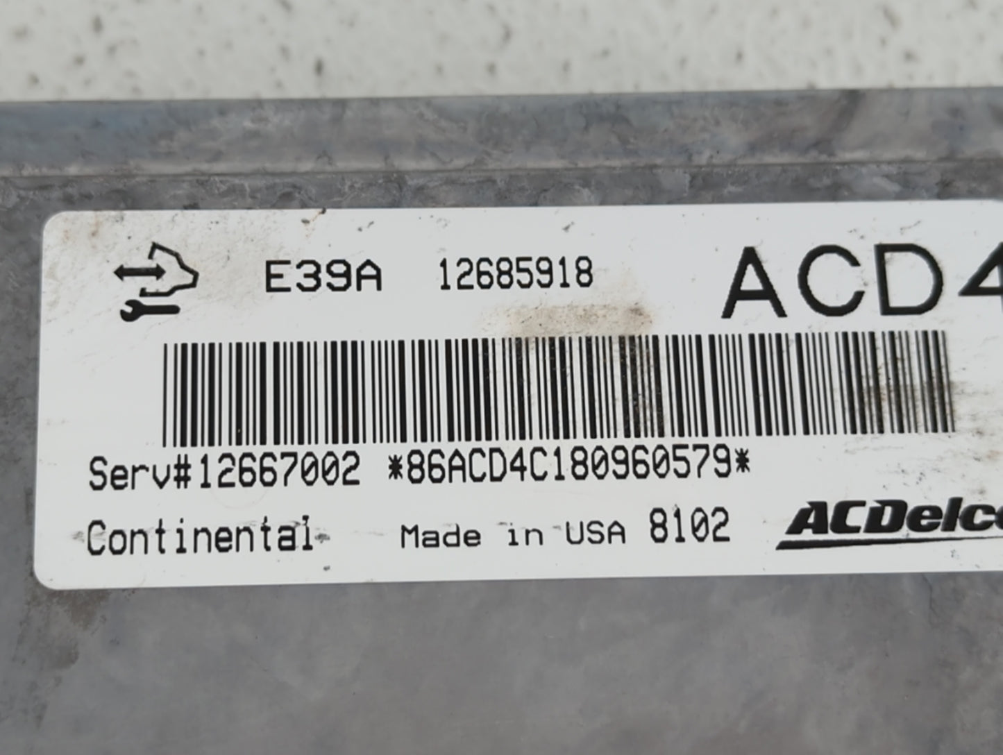 2017-2020 Chevrolet Impala PCM Engine Control Computer ECU ECM PCU OEM P/N:12667002 12685918 Fits Fits 2017 2018 2019 2020 O