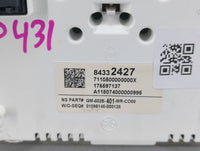 2017-2020 Chevrolet Impala Instrument Cluster Speedometer Gauges P/N:84332427 Fits Fits 2017 2018 2019 2020 OEM Used Auto Pa