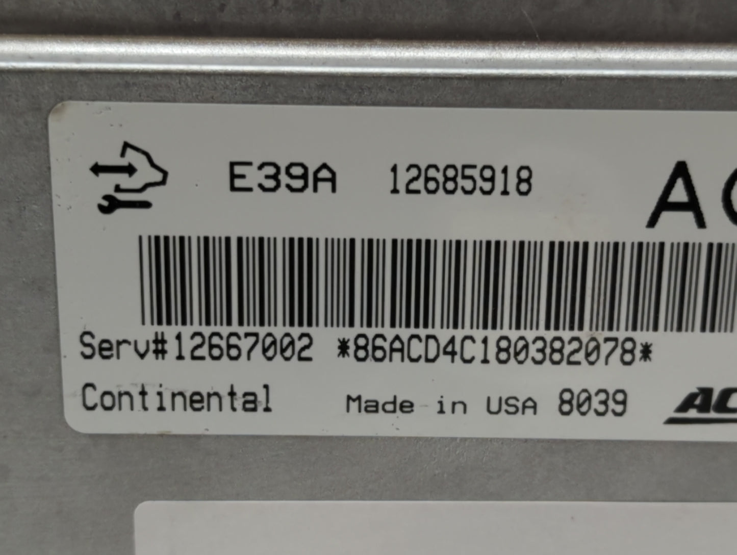 2017-2020 Chevrolet Impala PCM Engine Control Computer ECU ECM PCU OEM P/N:12685918 12670801 Fits Fits 2017 2018 2019 2020 O