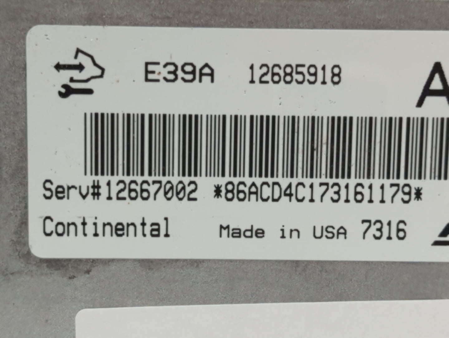 2017-2020 Chevrolet Impala PCM Engine Control Computer ECU ECM PCU OEM P/N:12667189 12685918 Fits Fits 2017 2018 2019 2020 O