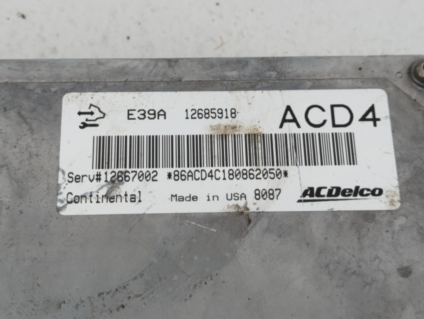 2017-2020 Chevrolet Impala PCM Engine Control Computer ECU ECM PCU OEM P/N:12685918 Fits Fits 2017 2018 2019 2020 OEM Used A