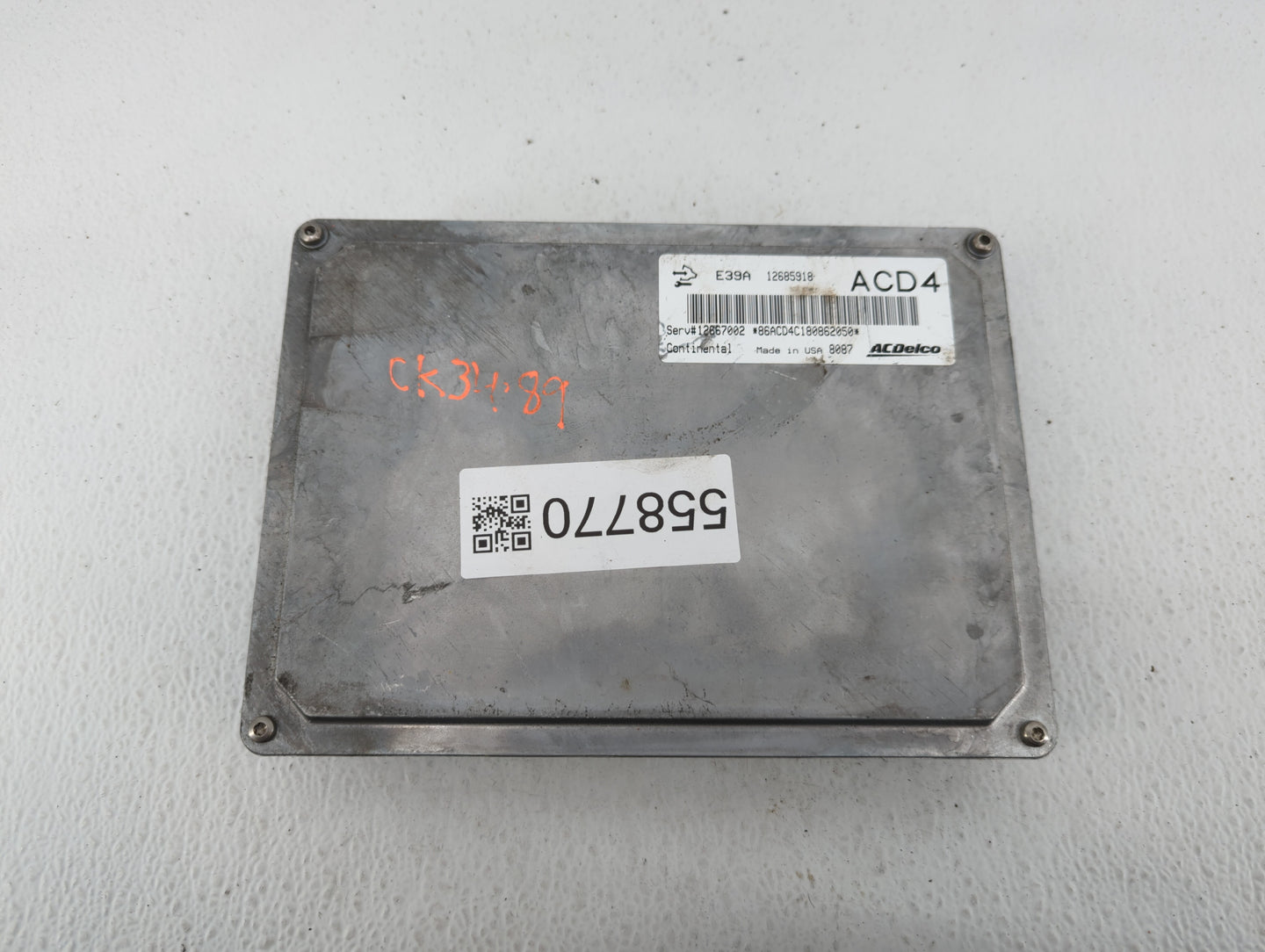2017-2020 Chevrolet Impala PCM Engine Control Computer ECU ECM PCU OEM P/N:12685918 Fits Fits 2017 2018 2019 2020 OEM Used A