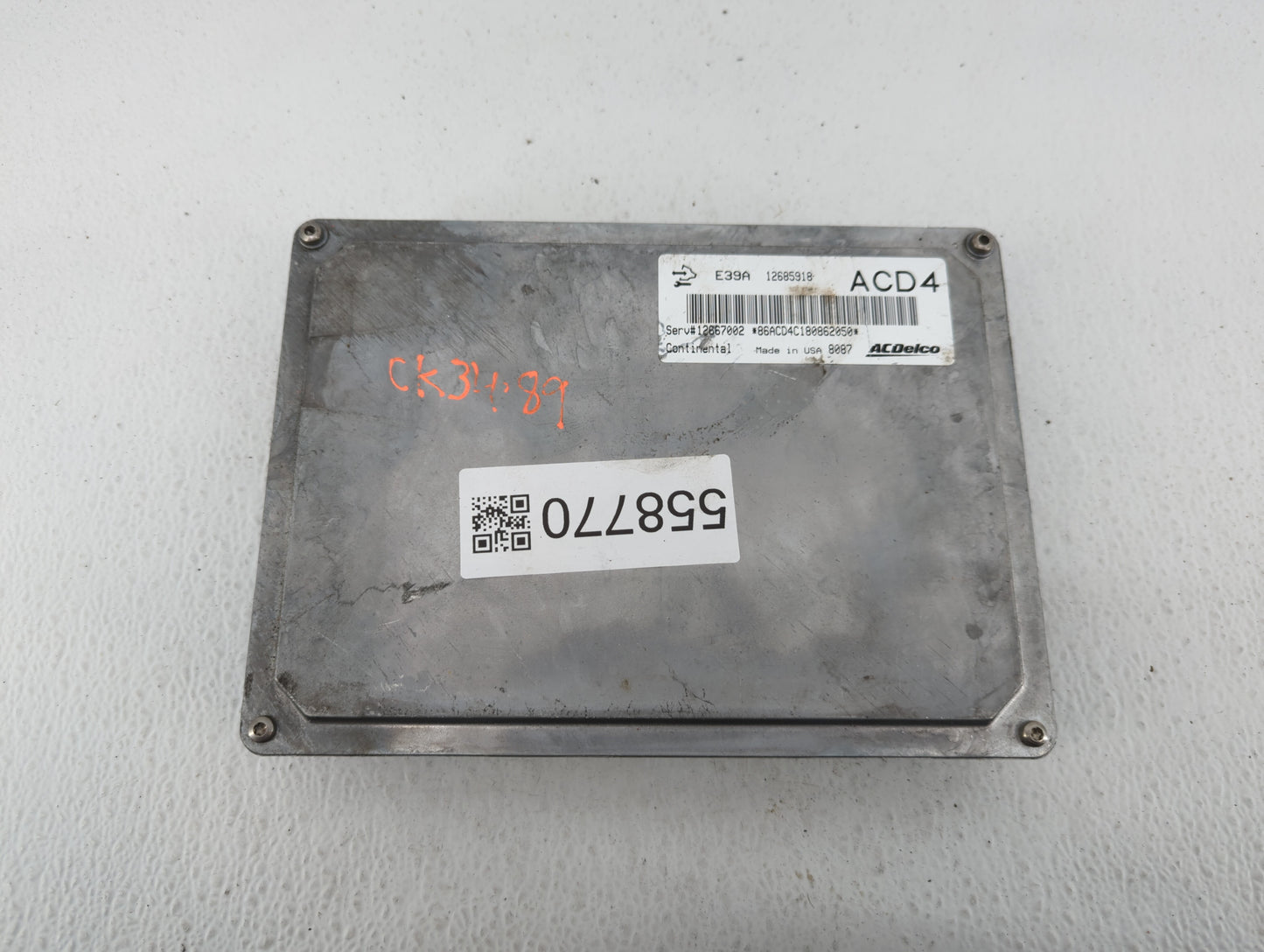 2017-2020 Chevrolet Impala PCM Engine Control Computer ECU ECM PCU OEM P/N:12685918 Fits Fits 2017 2018 2019 2020 OEM Used A