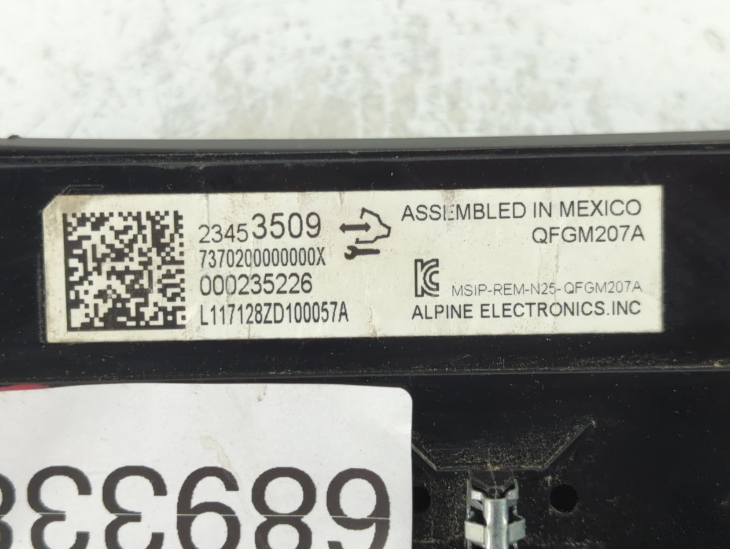 2014-2020 Chevrolet Impala Climate Control Module Temperature AC/Heater Replacement P/N:23453509 Fits OEM Used Auto Parts - 