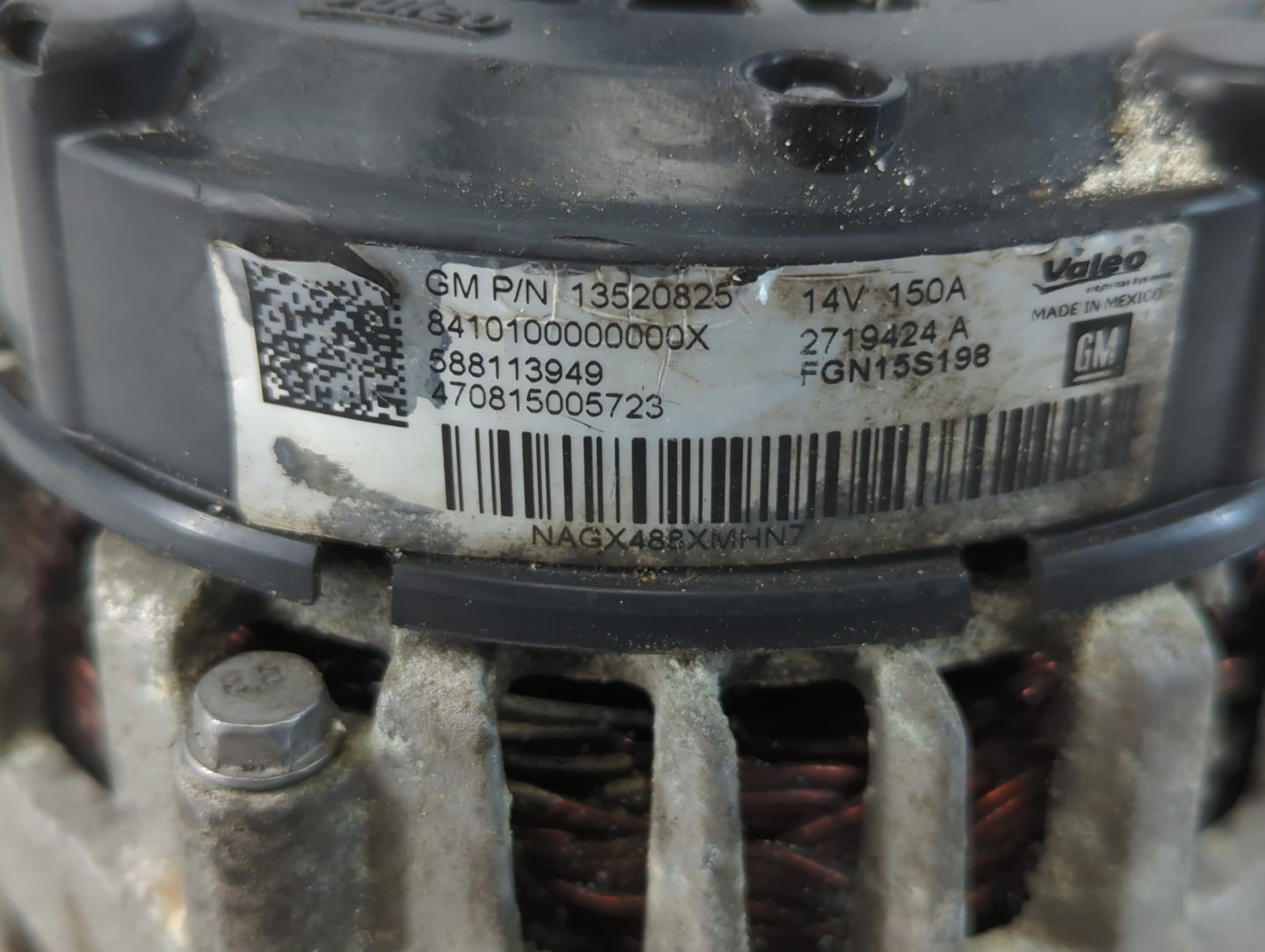 2017-2020 Chevrolet Impala Alternator Replacement Generator Charging Assembly Engine OEM P/N:13520825 Fits OEM Used Auto Par