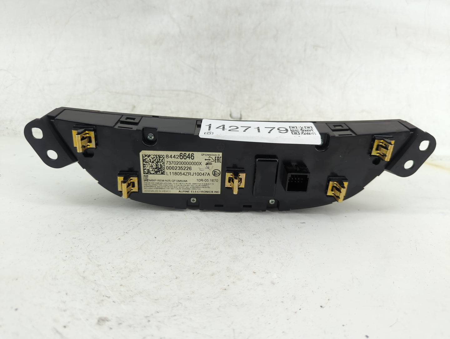 2018 Chevrolet Malibu Climate Control Module Temperature AC/Heater Replacement P/N:84426646 QFGM4D4A, MSIP-REM-N25-QFGM504A 