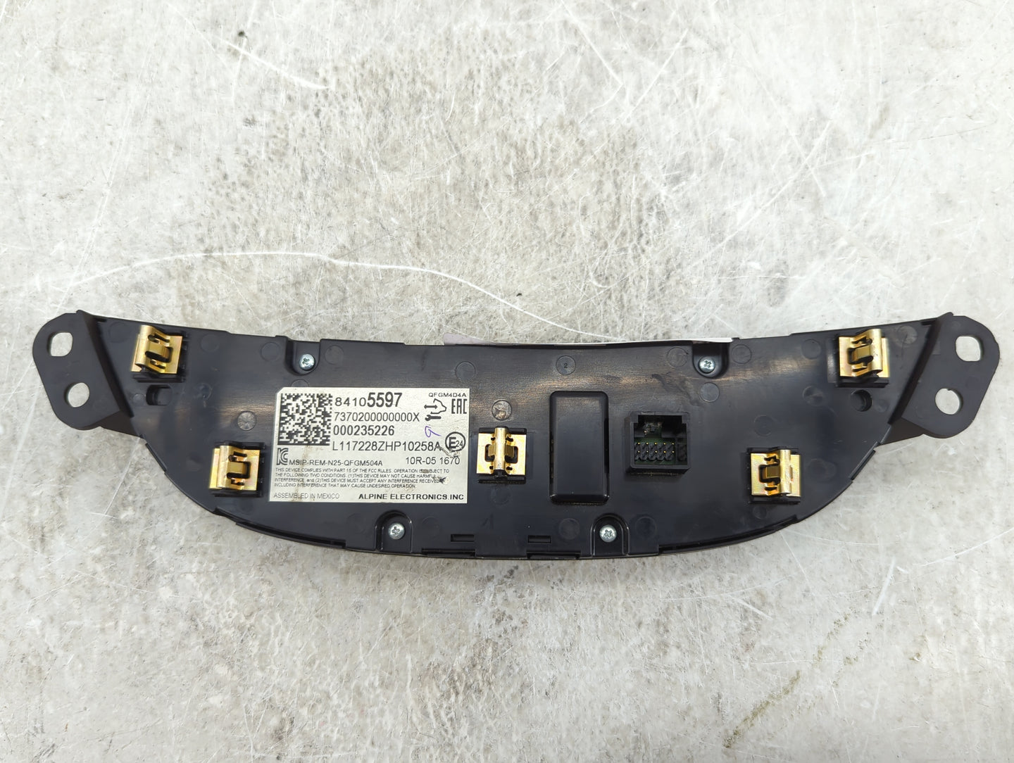 2018 Chevrolet Malibu Climate Control Module Temperature AC/Heater Replacement P/N:84105597 QFGM4D4A, MSIP-REM-N25-QFGM504A 