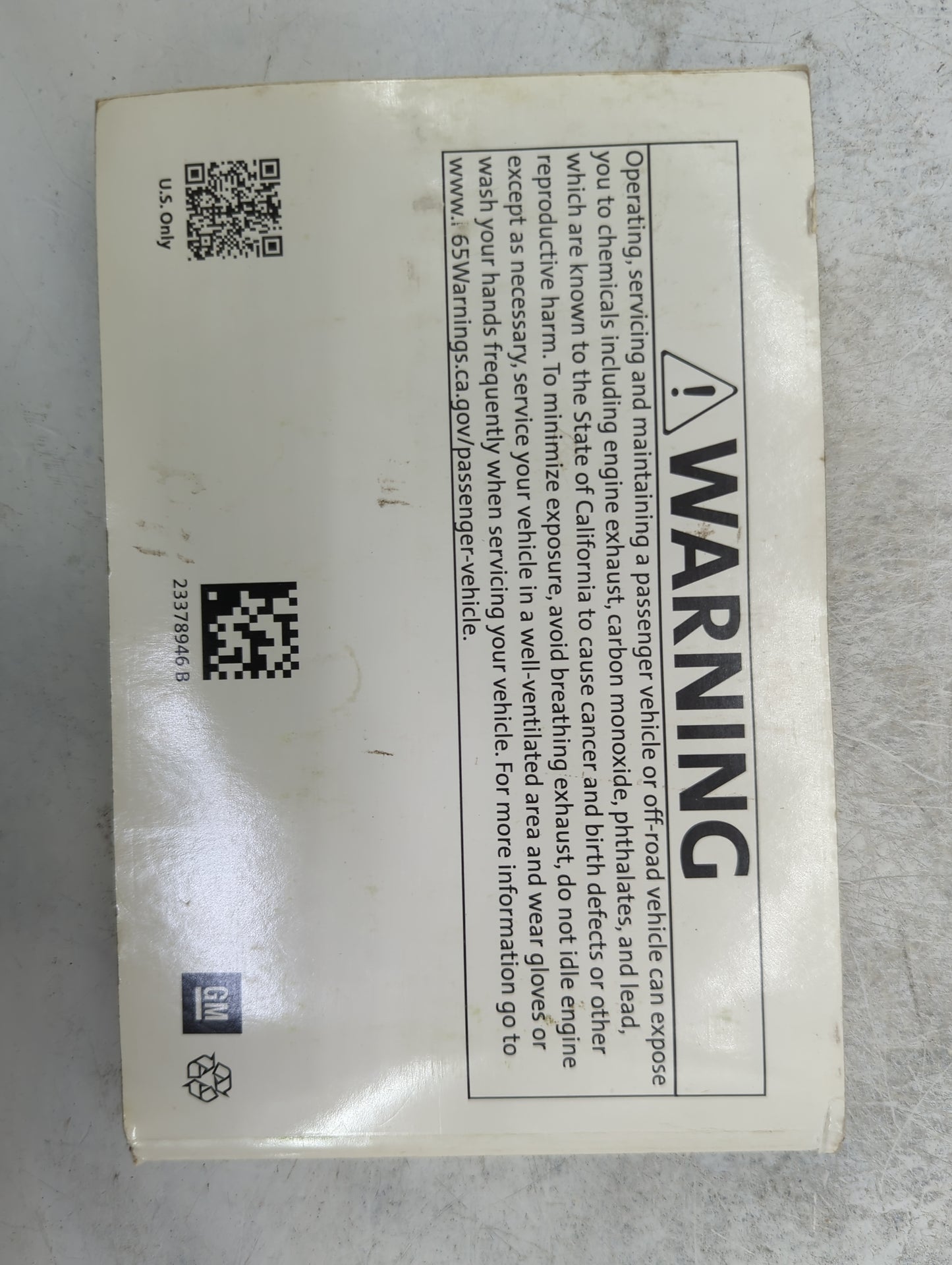 2018 Chevrolet Malibu Owners Manual Book Guide P/N:23378946 B OEM Used Auto Parts - Oemusedautoparts1.com