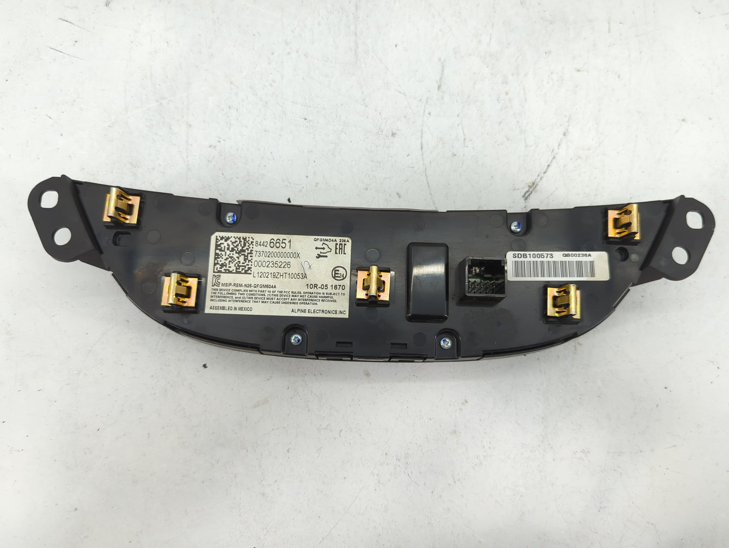 2019-2021 Chevrolet Malibu Climate Control Module Temperature AC/Heater Replacement P/N:84426651 737020000000X Fits OEM Used