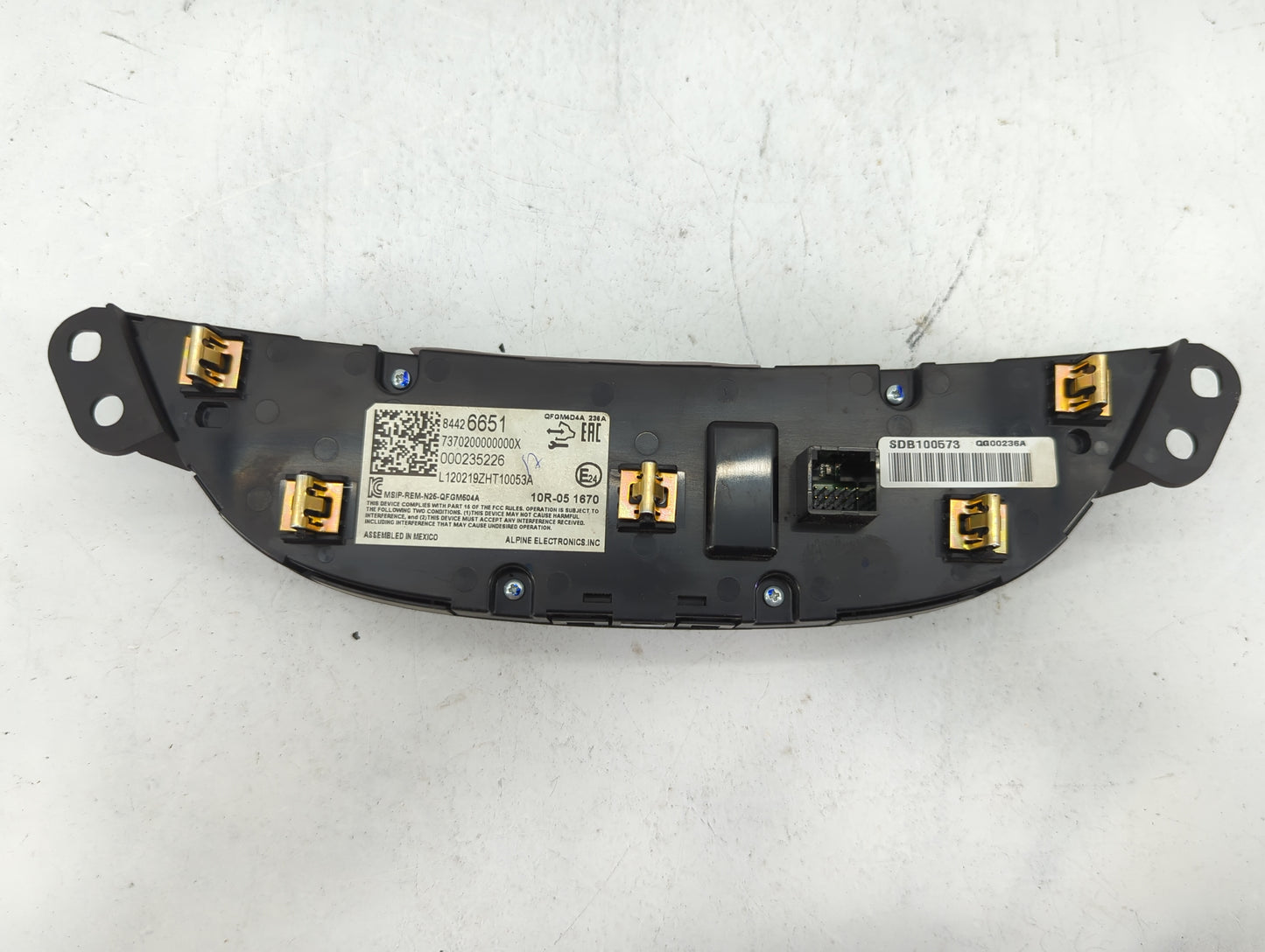 2019-2021 Chevrolet Malibu Climate Control Module Temperature AC/Heater Replacement P/N:84426651 737020000000X Fits OEM Used