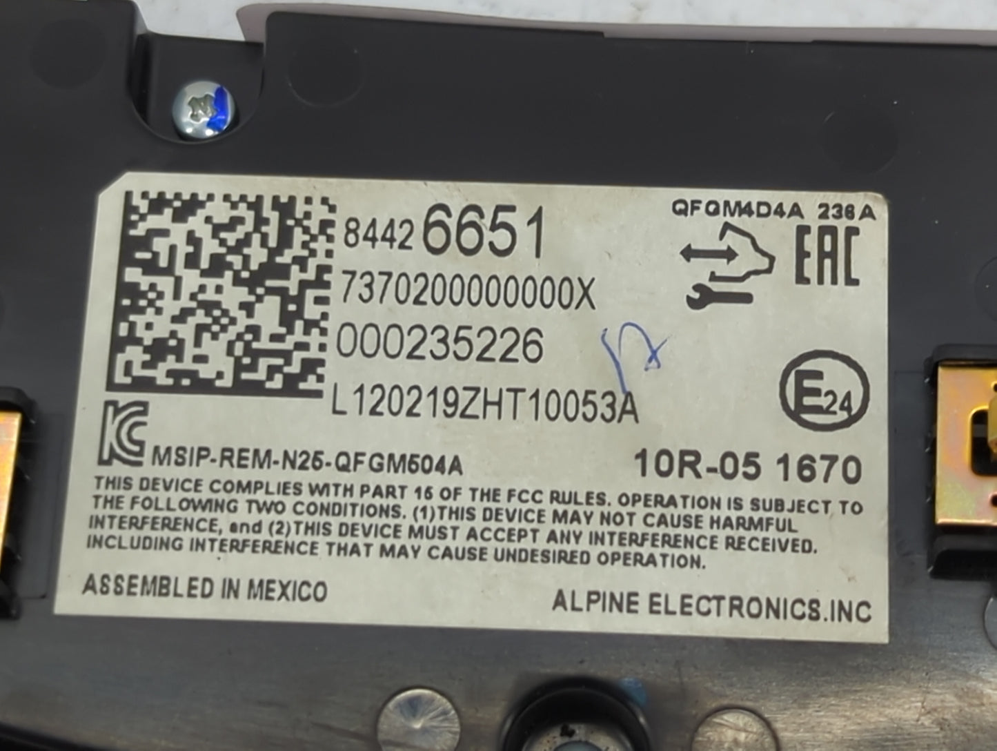 2019-2021 Chevrolet Malibu Climate Control Module Temperature AC/Heater Replacement P/N:84426651 737020000000X Fits OEM Used