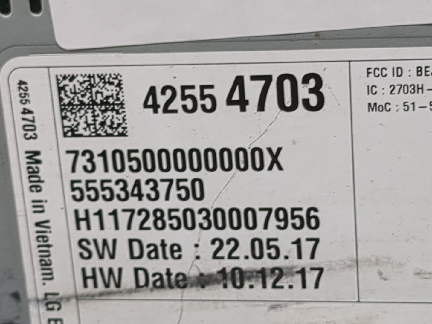 2018 Chevrolet Malibu Information Display Screen 1481514 - Oemusedautoparts1.com