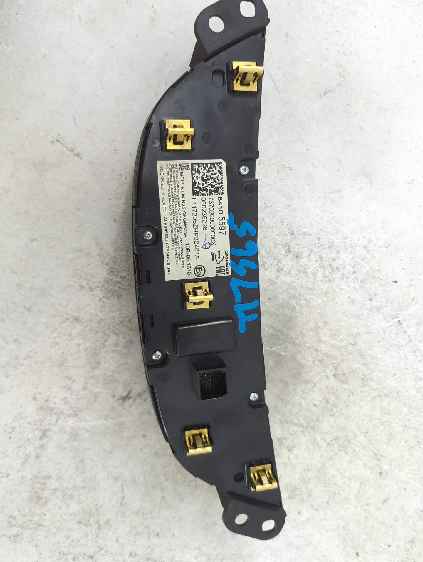 2018 Chevrolet Malibu Climate Control Module Temperature AC/Heater Replacement P/N:84105597 737020000000X, 000235226 Fits OE