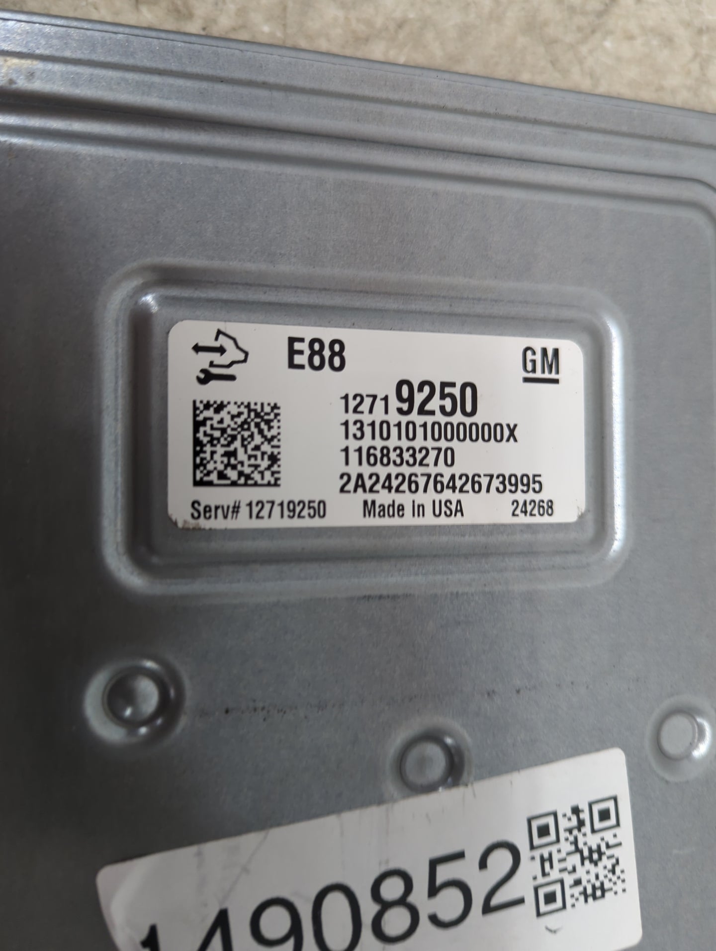 2018-2019 Chevrolet Malibu PCM Engine Control Computer ECU ECM PCU OEM P/N:12719250 1310101000000X, 116833270 Fits Fits 2018