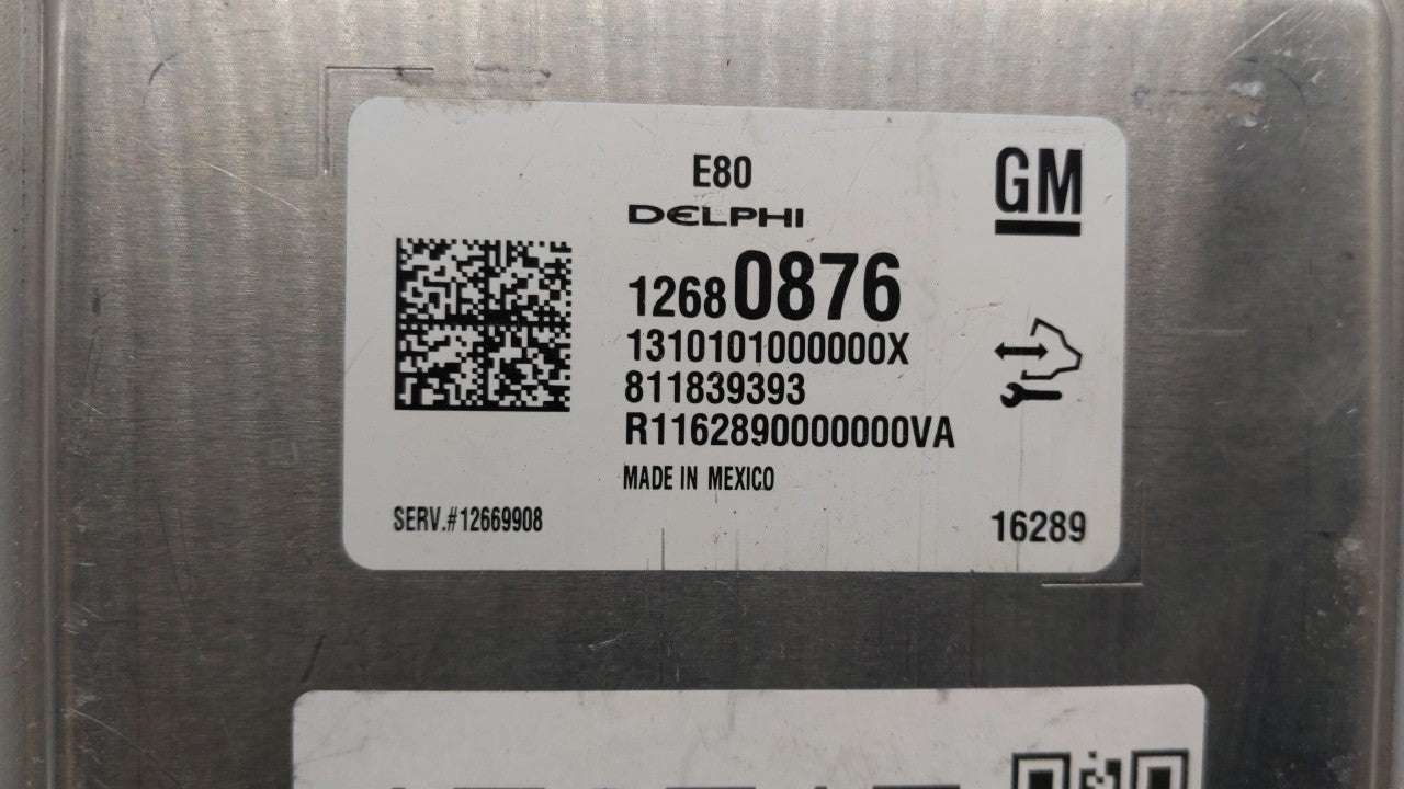 2017-2018 Chevrolet Malibu PCM Engine Control Computer ECU ECM PCU OEM P/N:12680876 12677677, 12692812 Fits Fits 2017 2018 2