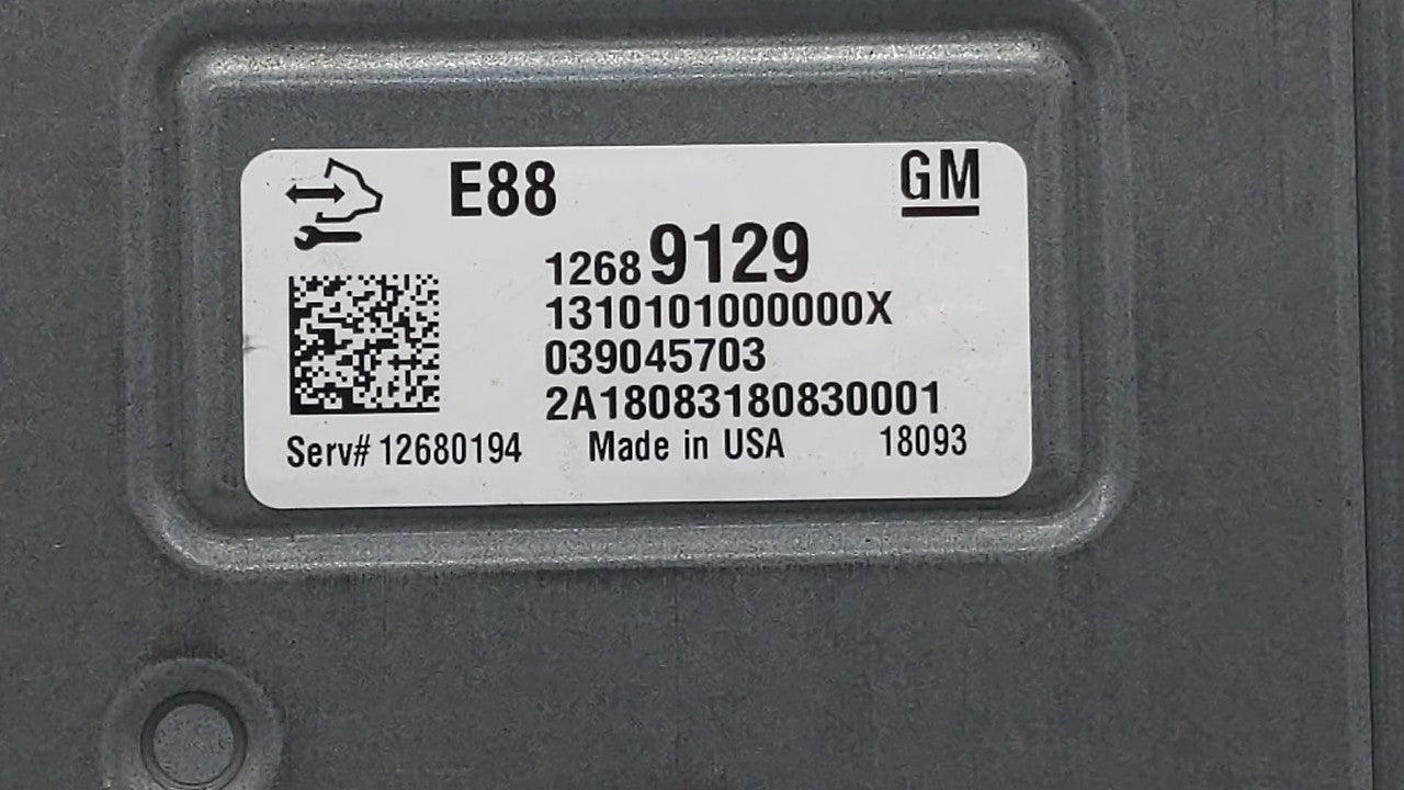 2018-2019 Chevrolet Malibu PCM Engine Control Computer ECU ECM PCU OEM P/N:12691559 12694511, 12689129 Fits Fits 2018 2019 O