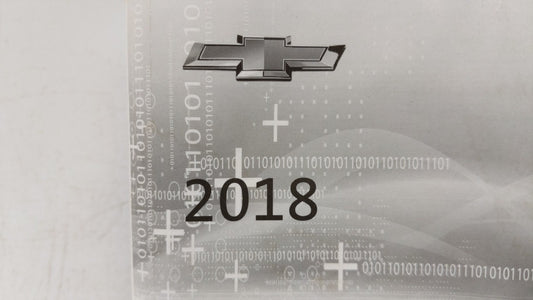 2018 Chevrolet Malibu Owners Manual Book Guide OEM Used Auto Parts