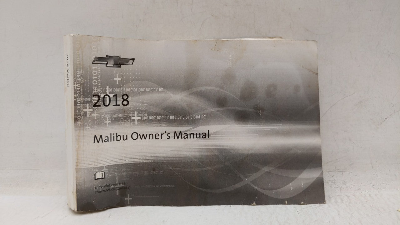 2018 Chevrolet Malibu Owners Manual Book Guide OEM Used Auto Parts - Oemusedautoparts1.com
