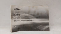 2018 Chevrolet Malibu Owners Manual Book Guide OEM Used Auto Parts - Oemusedautoparts1.com